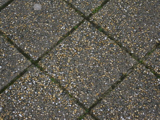 quadratische Gehweg-Pflaster