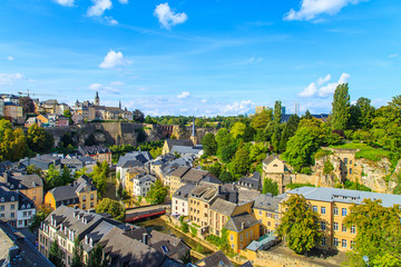 A panorama of a Luxembourg - obrazy, fototapety, plakaty