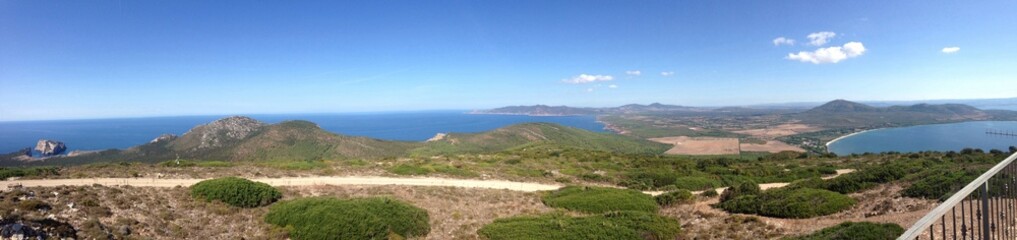 alghero coast panorama, sardinia, italu
