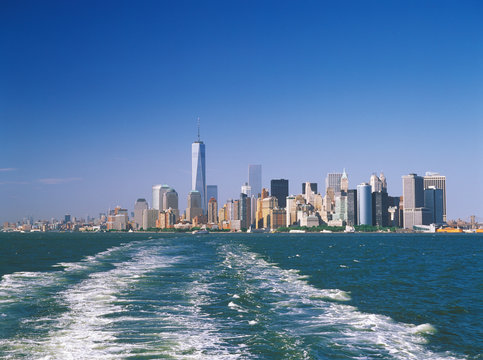 Fototapeta Manhattan on a sunny day.