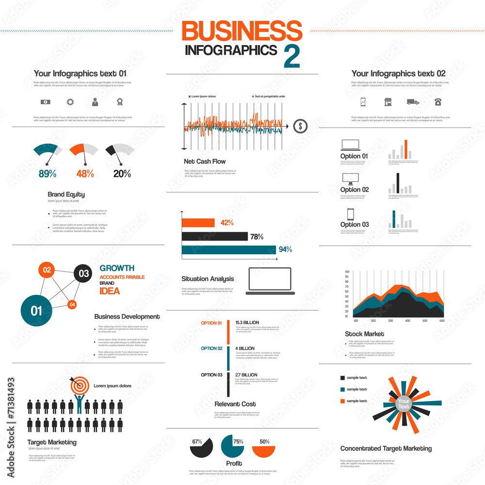 Canvas Prints big set of infographic elements