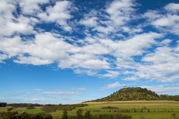 hill in Germany (Kornbühl), landscape, sky