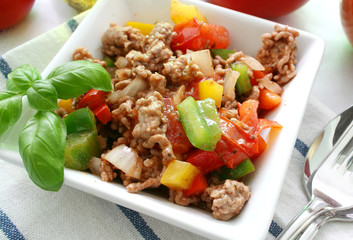 Fleischsauce mit Paprika
