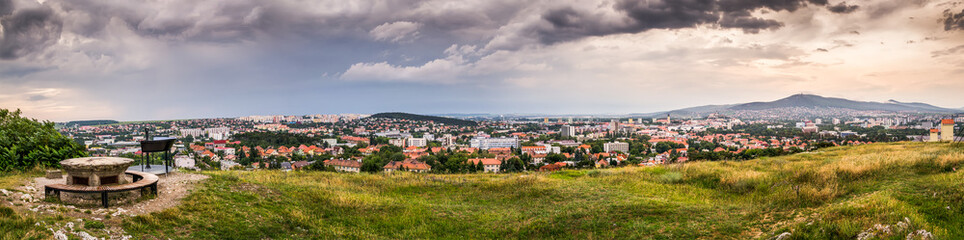 Fototapeta na wymiar Panorama of the City of Nitra