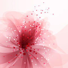 Vector background with pastel flowers