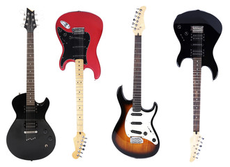Collage of modern guitar