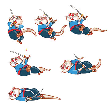 Samurai Mouse Dying Sprite