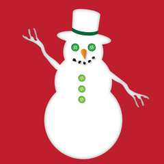 Snowman cutout