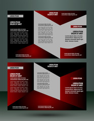 Brochure design layout template vector