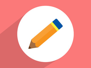 Pencil  ,Flat design style
