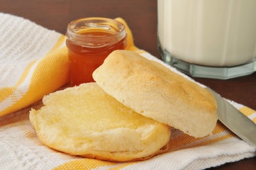 Hot buttered biscuit