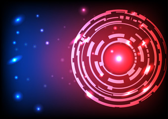 Abstract circle  of galaxy  background