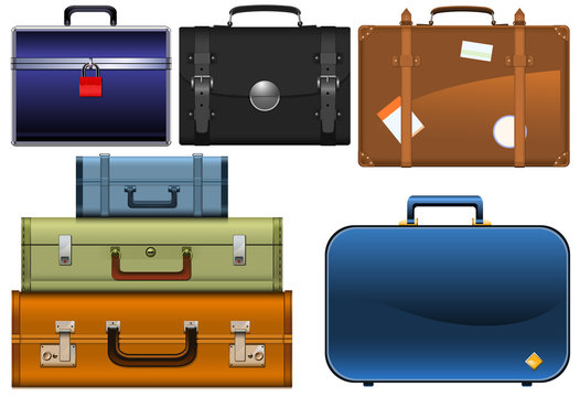 the various types of suitcases