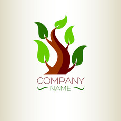 Fototapeta premium an logo is a tree