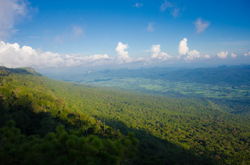 Beautiful view from Phu Kradueng national park, Thailand