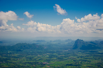 View from top of Phukradung. Phu Kradueng National Park Thailand