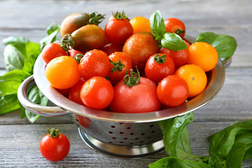 different kinds of fresh tomatoes