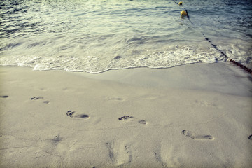 Footsteps in the sand