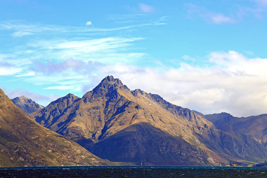 Mountain and Lake Landscape New Zealand