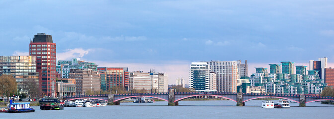 Obrazy na Szkle  Panorama Londynu Skylines