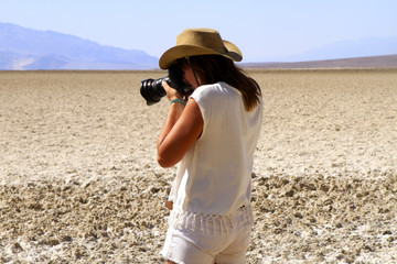 photographe à Death Valley