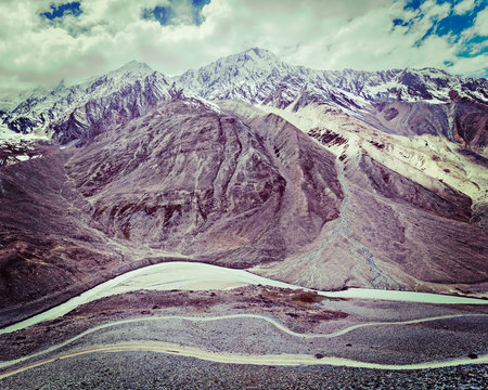 View of Himalayas, India
