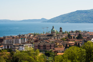 Fototapeta na wymiar Verbania am Lago Maggiore in Italien