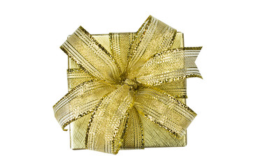Gold Chrismas Gift Box