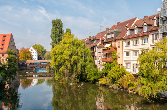 br&uuml;cke &uuml;ber pegnitz in n&uuml;rnberg
