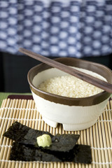 uncooked japanese rice