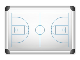 Naklejka premium whiteboard basketball