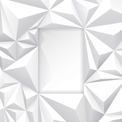 Obraz premium White vector geometric background.