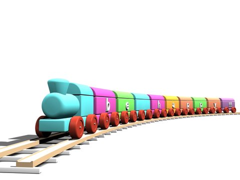 Be happy train toy in different colours