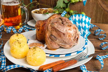 Schweinshaxe - pork knuckle on Bavarian