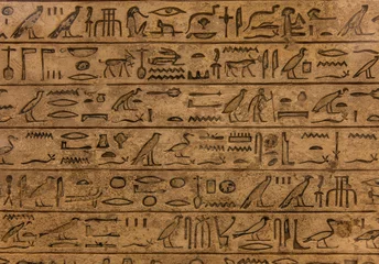 Papier Peint photo autocollant Egypte Hiéroglyphe