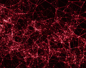 Digital background with cybernetic particles
