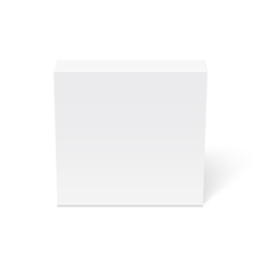 Blank box isolated on white background