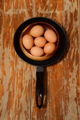 Eggs on the table