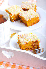 Pumpkin coffee cake