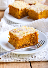Pumpkin coffee cake