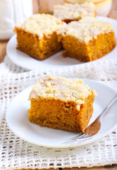 Pumpkin coffee cake