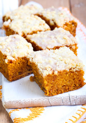 Pumpkin coffee cake