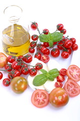 Pomodoro,olio e mozzarella