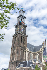 Western church in Amsterdam, Netherlands.