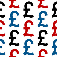 Pound symbol seamless pattern