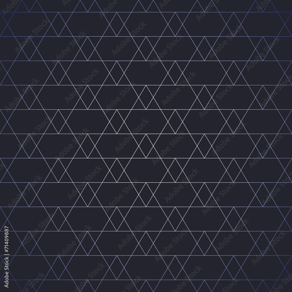 Poster repeating geometric tiles with triangles. vector seamless