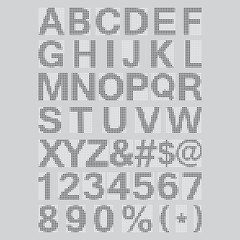 Pixel Font - Alphabets and numerals characters in retro square