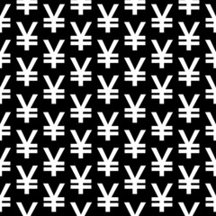 Yen symbol seamless pattern