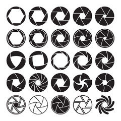 Camera shutter icons