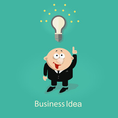 businessman and idea